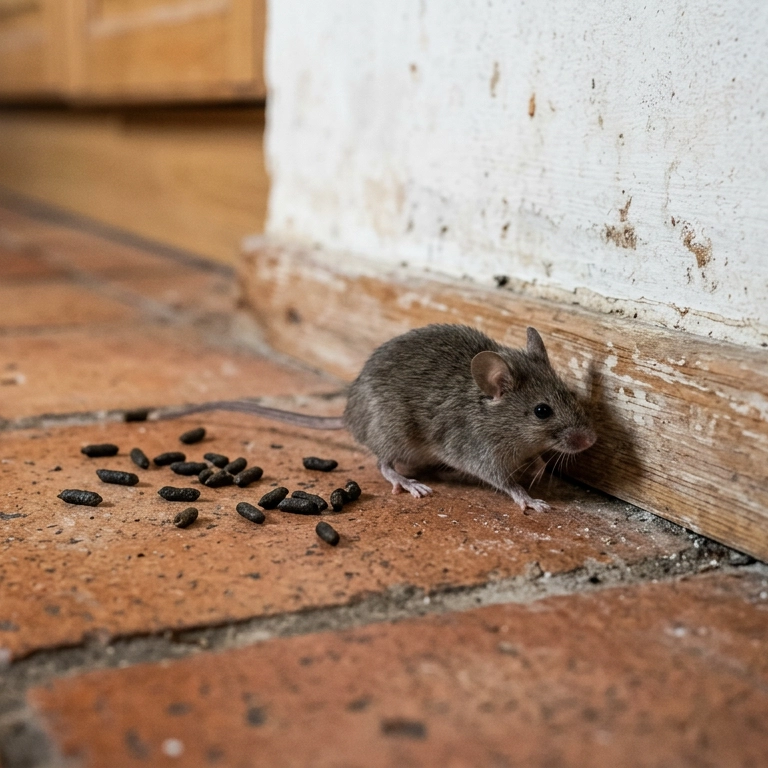 Souris et déjections dans une cuisine de restaurant à Mérignac – signe d'infestation