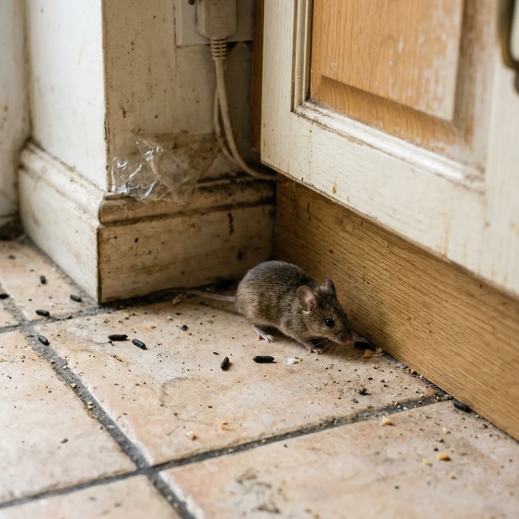Souris dans un appartement — dératisation Gironde