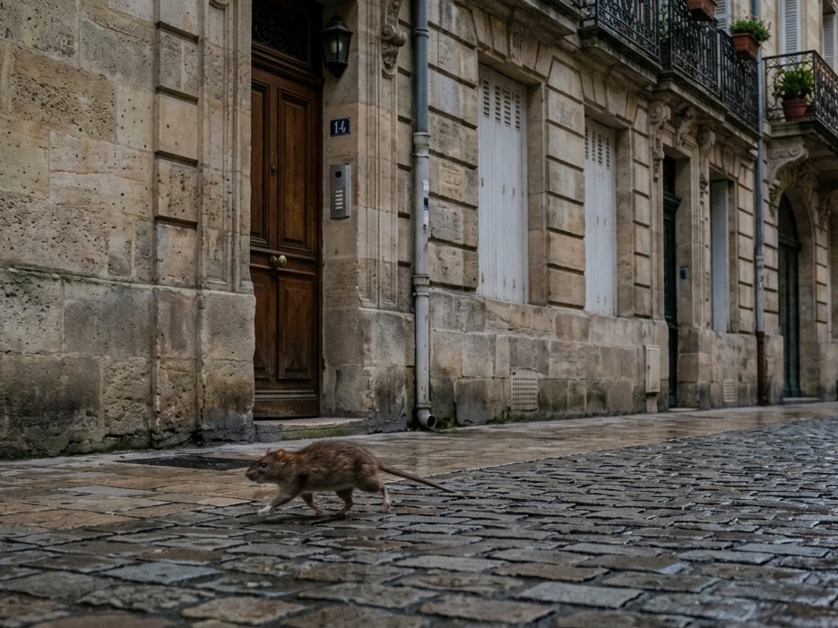 Rats dans une copropriété à Bordeaux qui paie dératisation professionnelle Gironde