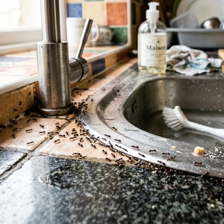 Fourmis dans la cuisine malgré le nettoyage, traitement professionnel anti-fourmis en Gironde